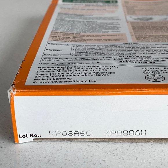 [Free If You Bundle $15+] *Only One Tube* Bayer Advantage II Flea Spot Treatment - Picture 4 of 6